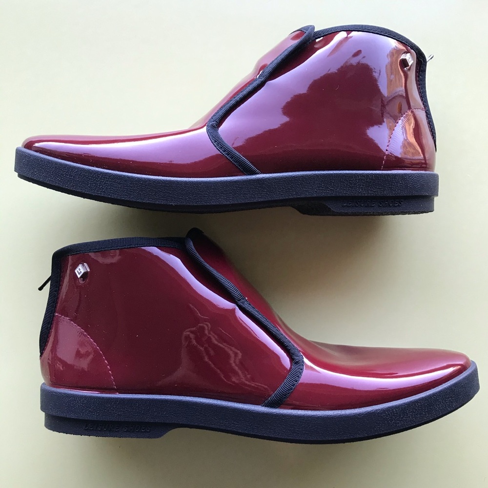 Rivieras Montante Vinyl Rainboots in Bordeaux